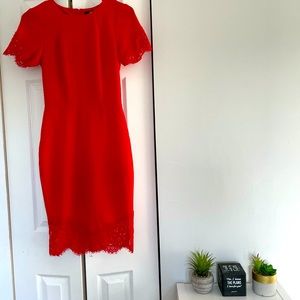 🎊SOLD🎊 H&M Red Lace Dress